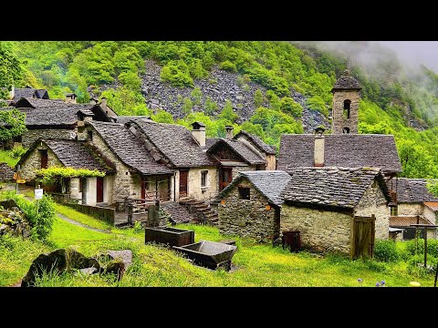 Switzerland - life in isolated Swiss villages - Beautiful stone villages in Ticino