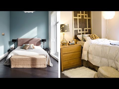 Part of a video titled 11 Small Bedroom Ideas to Make Your Room More Spacious - YouTube