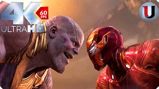 Iron Man Vs Thanos | Fight Scene | Avengers Infinity War | MOVIE CLIP(4K)