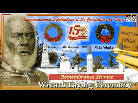 🇹🇴Mala'ekula Royal Tombs Wreath Laying Remembrance Service | Katoanga Ta'u 150 Konisitutone Tonga 