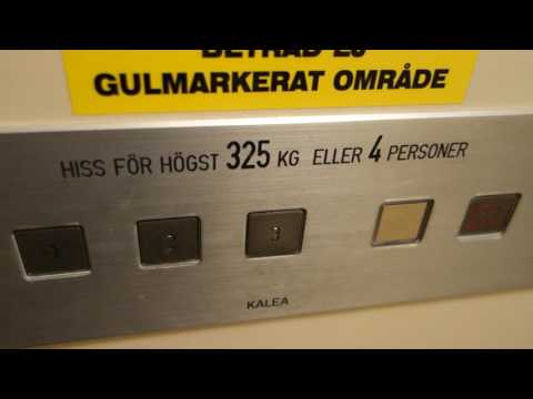 1980's Kalea Roped Hydraulic Elevator @ Åsbäcksgatan 32A, Söderhamn, Sweden.