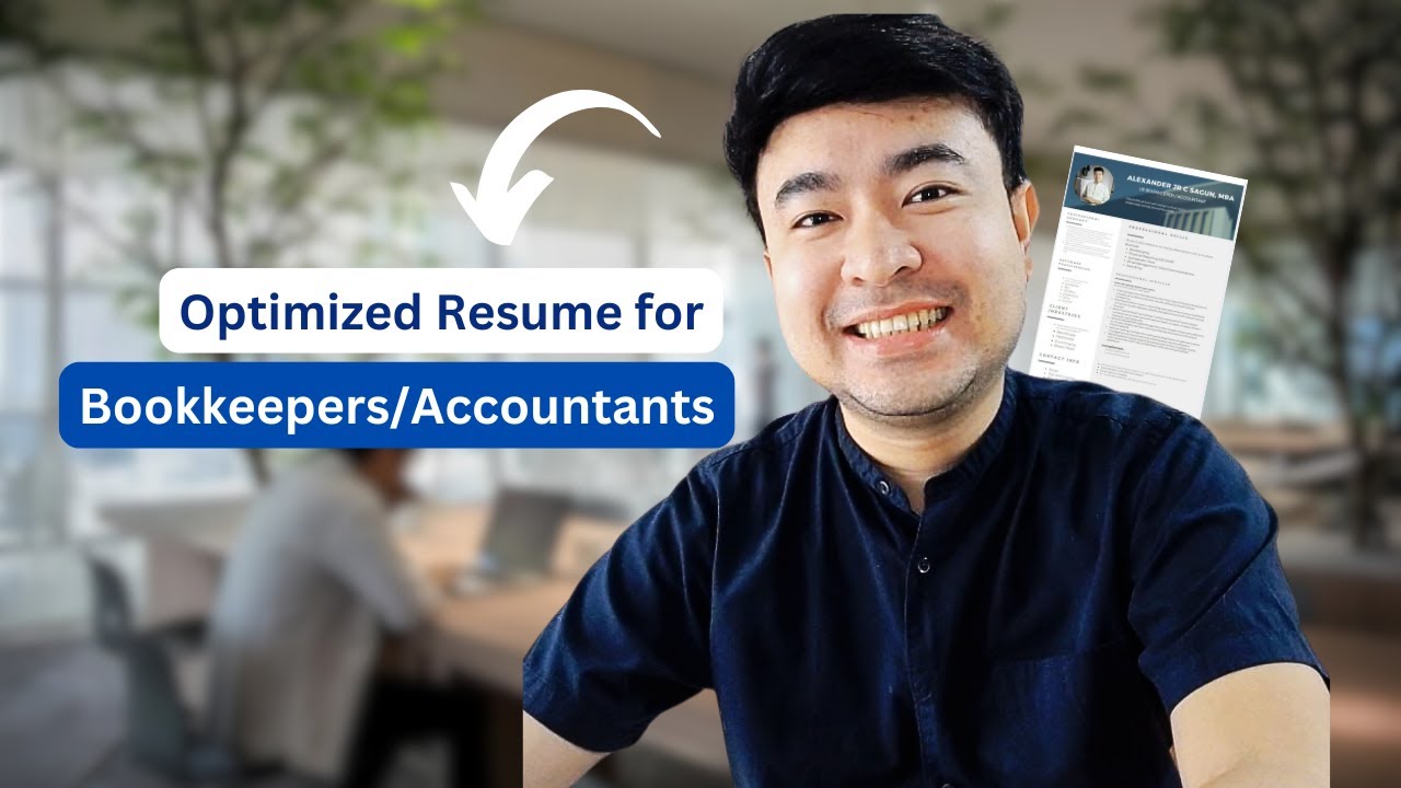 Optimized Resume for Bookkeepers/Accountants with No Experience | Hacks & Keywords to Stand Out