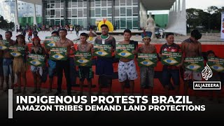 Brazilian Indigenous groups block Amazon railway project with Supreme Court protests