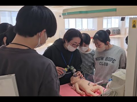 看護学科 新生児蘇生法(NCPR)研修　その1