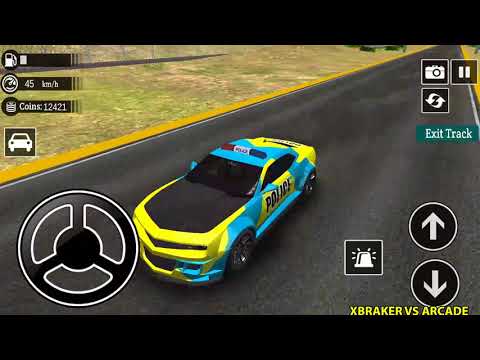 Police Drift Car Simulator Driving | Offroad Cars Game: Yellow Police Car - Android GamePlay