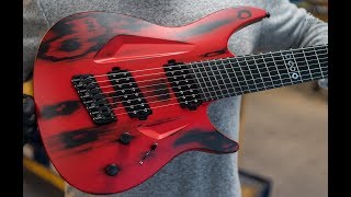 Video thumbnail for Aristides 080S Worn Red Custom by Aristides Guitars