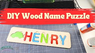 DIY Wood Name Puzzle with XTool F1