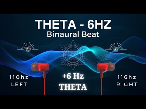 The Theta Auto suggestion Wave - 1hr Pure Binaural Beat Session at ~(6Hz)~ Intervals