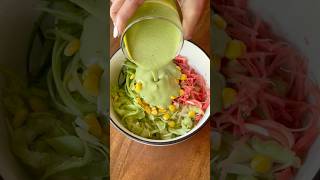 Easy High Protein Salad- Creamy Green Bowl #recipe #fitness #easyrecipe #food #weightloss #viral