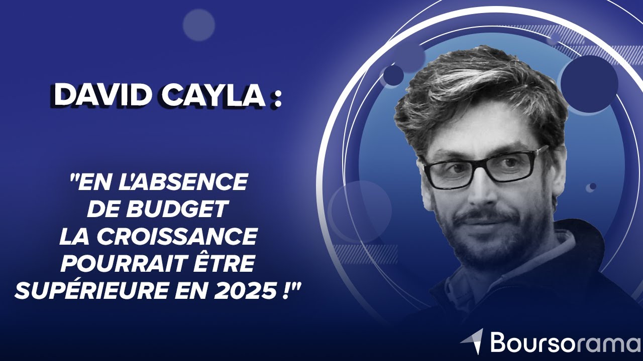 David Cayla : "En l'absence de budget la croissance pourrait être supérieure en 2025 !"