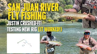 San Juan River Fly Fishing | Trying My New Tandem Rig (It Worked!) #rainbowtrout #browntrout