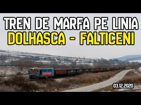 Tren de marfa pe linia Dolhasca-Falticeni - 03.12.2020 - Freight train on Dolhasca-Falticeni line