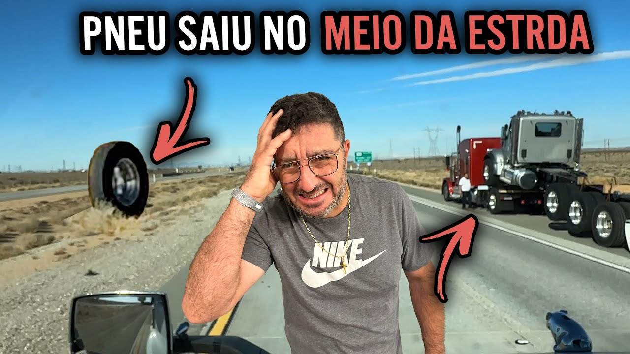 O PNEU SAIU CORRENDO NA ESTRADA