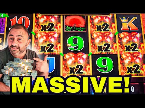 OMG MASSIVE JACKPOT ON TIKI FIRE THIS WAS INSANE!!!