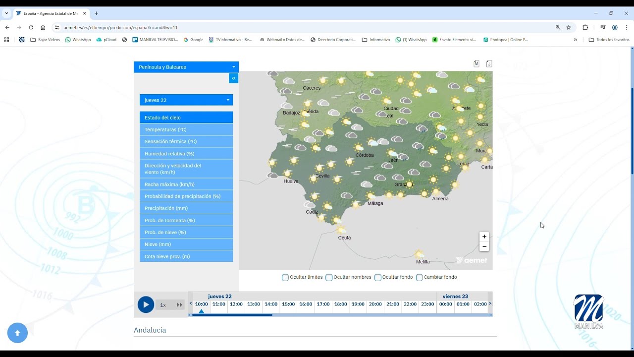 Aviso amarillo por fuertes rachas de viento para este viernes