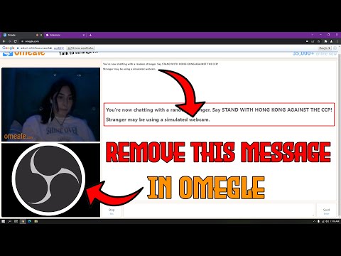 How To Fix (Stranger May Using Simulated Webcam) In Omegle 2022 | OBS Studio | Virtual Camera