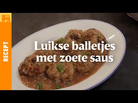 Luikse balletjes met zoete saus
