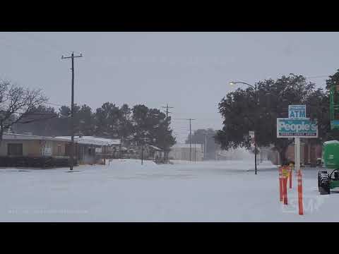 02-16-2021 Childress, TX - Second Winter Storm Reinforces Frigid Temps - Low Visibility