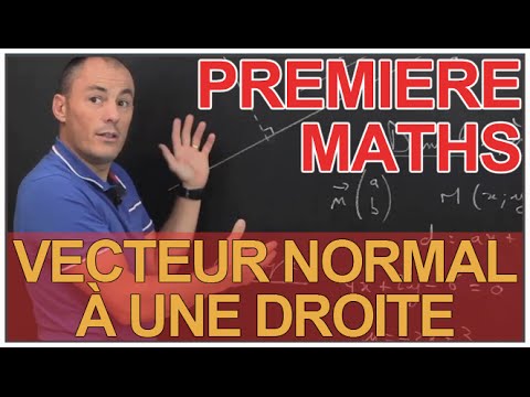Vecteur normal à une droite - Maths 1ère - Les Bons Profs