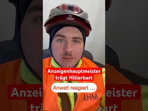 Darf der Anzeigenhauptmeister einen Hitlerbart tragen? 🤨​ | WBS.LEGAL #shorts