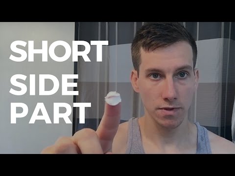 Super Short Side Part Hairstyle for Men