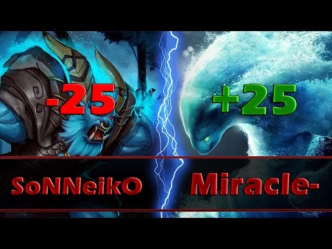 Miracle- plays Morphling vs SoNNeikO Spirit Breaker, 20 MIN Surrender - Dota 2