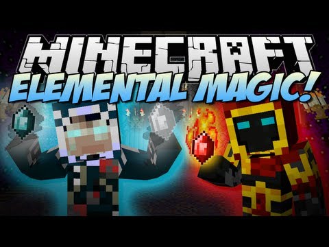 Minecraft | ELEMENTAL MAGIC! (Play with Fire, Ice & More!) | Mod Showcase [1.6.2]