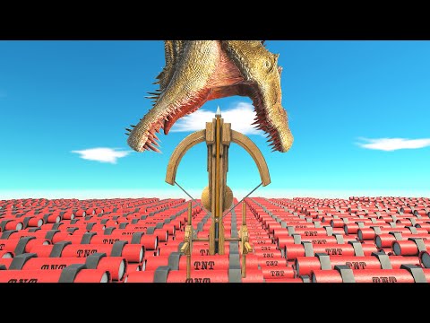 JUMP THROUGH TNT & BALLISTA | Animal Revolt Battle Simulator