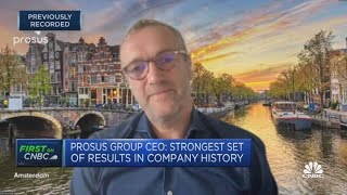 Food delivery drove strongest results ever, Prosus CEO says