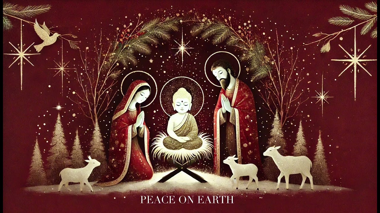 NATIVITY Scene // Buddha CHRISTMAS // UNRESTRICTED Royalty-Free Stock Design by Karolina Borkowski