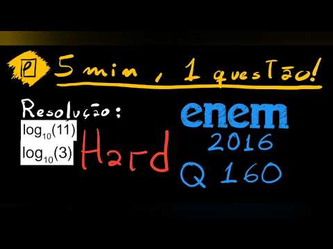 💣 Questão 160 - propriedades dos Logaritmos ✍️ | prova azul | Enem 2016 | Prático