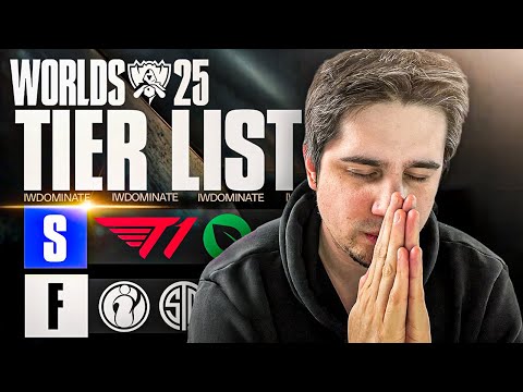 WORLDS 2025 ULTIMATE TIERLIST