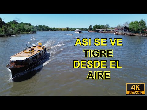 Así es Tigre desde el aire | Mercado de los Frutos y Parque de la Costa en 4K