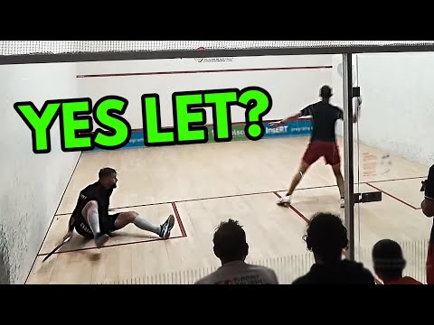 SQUASH. Great rally ends with not-so-great call