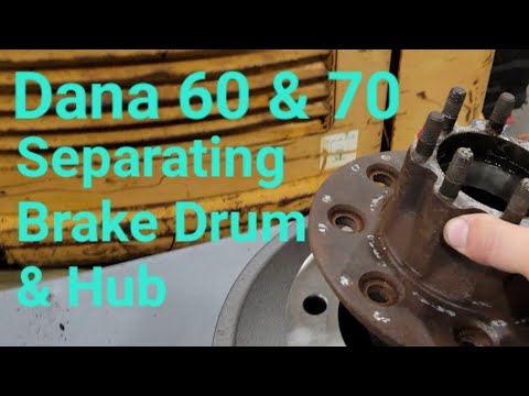 Dana 60 & 70 removal of hub from drum