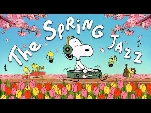 Feel Good Spring Jazz with Snoopy 🌸🎸🎼 | Upbeat Jazz Playlist to Start your Morning