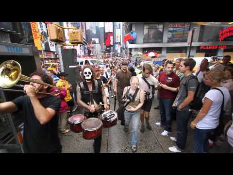 What Cheer? Brigade - Crashes Times Square and IGNORE the NYPD ( Joey Quits ) (Official)