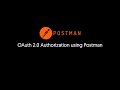 OAuth2 0 Authorization With Postman