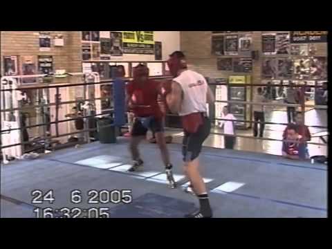 Paul Miller sparring with Sam Soliman