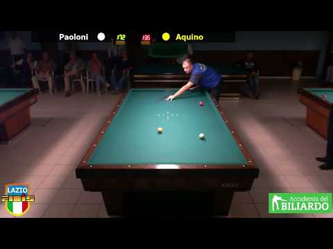 Aquino vs Paoloni - Gara Libera Territoriale Open Accademia del Biliardo Terni Settembre 2018