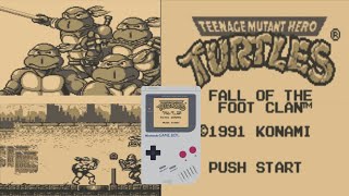 Turtles Fall Of The Foot Clan Game Boy - C&M Playthrough