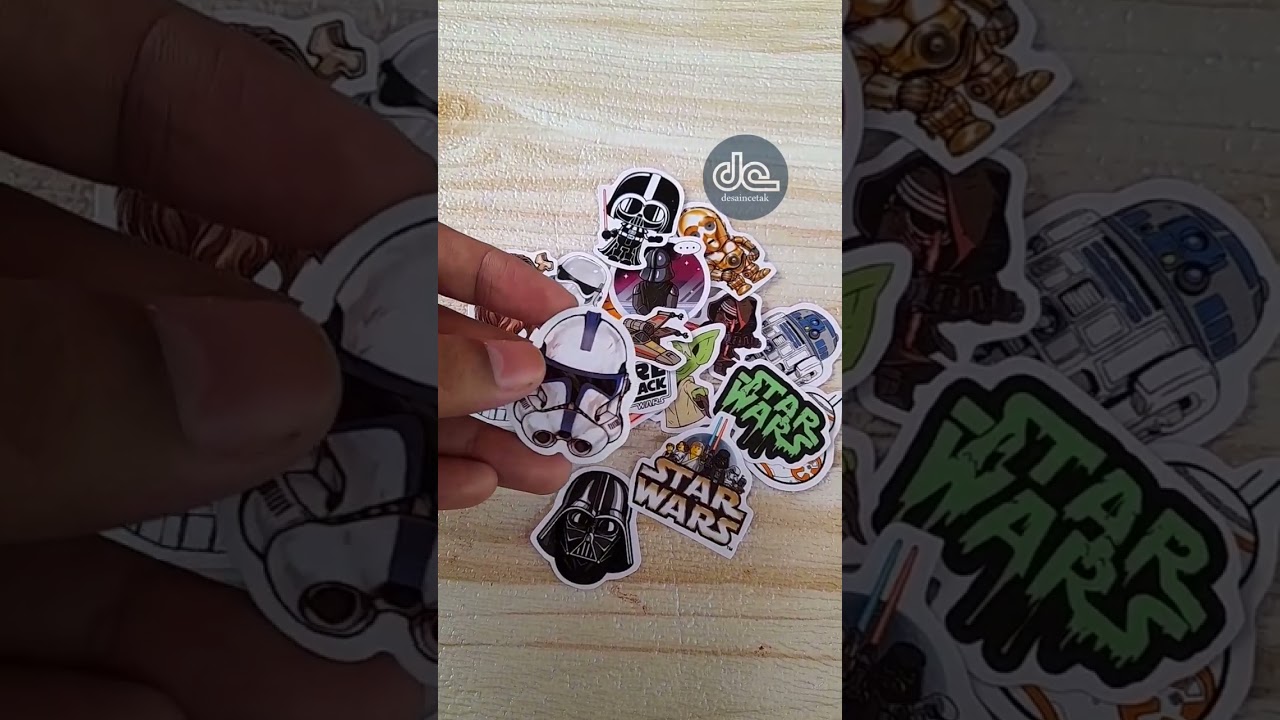 Sticker pack Star Wars, stiker laptop, hp, koper dll.