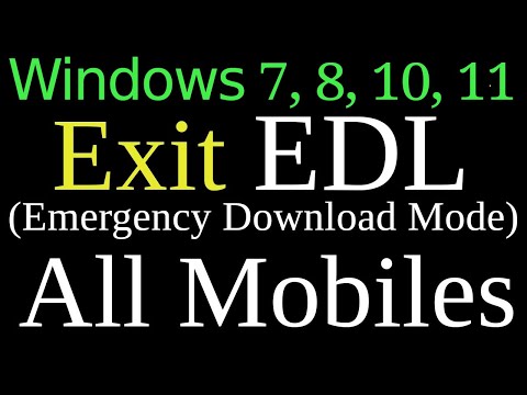 How to Exit EDL mode | Stuck in EDL mode | Can't exit EDL mode | EDL mode stuck solution ALL MOBILES