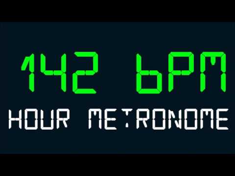 142 BPM (Beats Per Minute) Hour Metronome