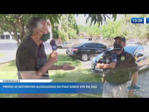 PrisoÌƒes de motoristas alcoolizados no PiauiÌ sobem 29% em 2020  22 07