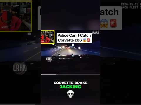 Police Can’t Catch Corvette z06 In Wild High Speed Chase! #policechase #highspeedchase