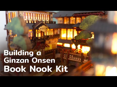 Mô hình 3D DIY Nhà tắm nước nóng Ginzan Onsen