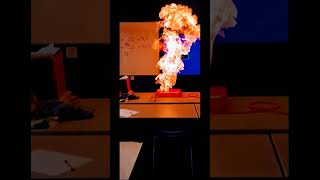 Methane bubbles fire#science