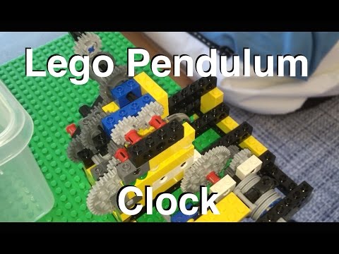 Lego pendulum clock