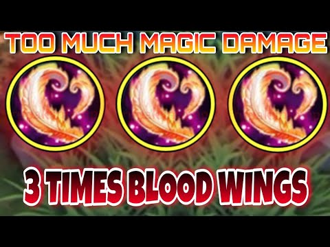 Alice 3 Times Blood Wings Insane Damage | Broken Magic Build | Mobile Legends